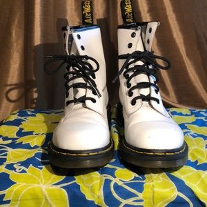 Dr. Marten’s. White boot